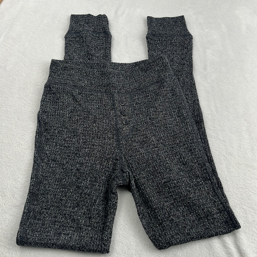 NWOT Aerie XS‎ Gray Waffle knit Soft Thermal Leggings